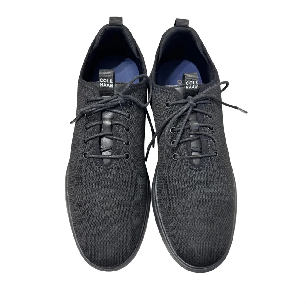 Cole Haan Grand Plus Essex Distance Knit Oxford Black Casual Sneaker Mens 10.5‎